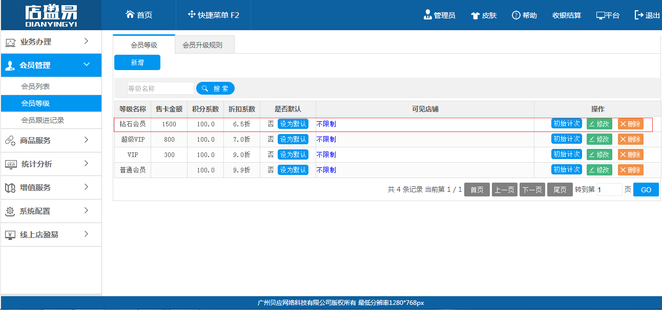会员等级新增2